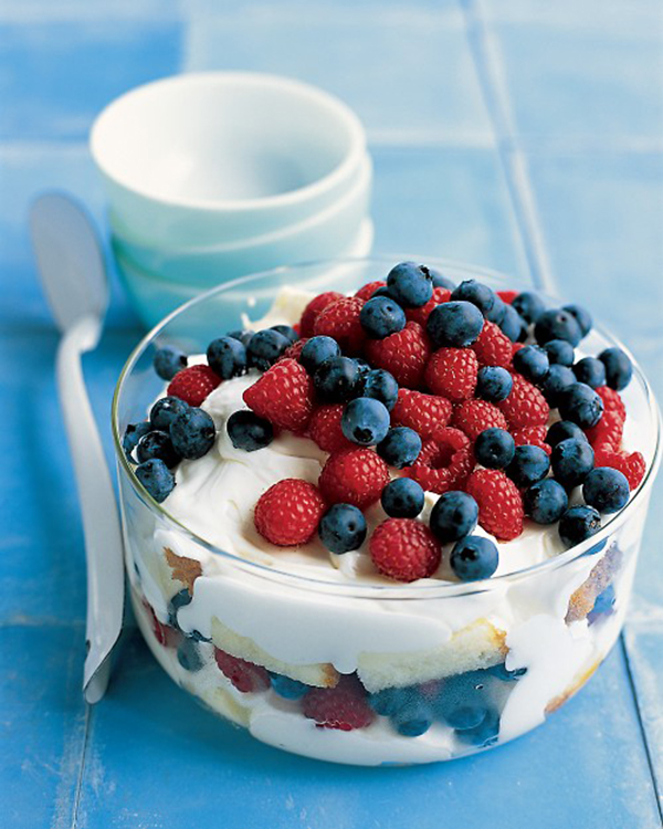 Red, White, and Blueberry Trifle (Martha Stewart Living, via Mighty Girl)