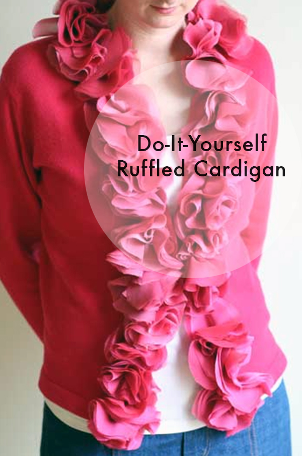 DIY Ruffled Cardigan - Mighty Girl