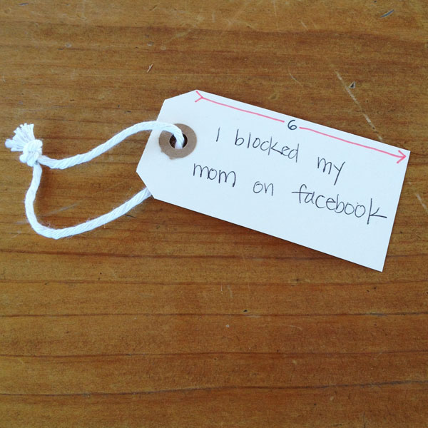 I blocked my mom on Facebook. - Six Word Memoir Project