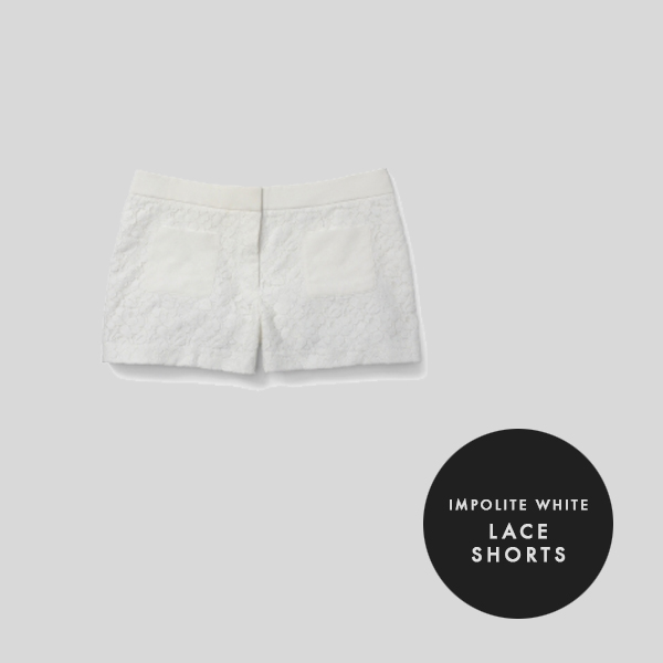 Impolite White: Lace Shorts | Mighty Closet | Mighty Girl