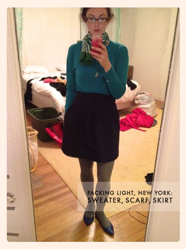 Packing Light New York: Sweater, Scarf, Skirt | Mighty Girl